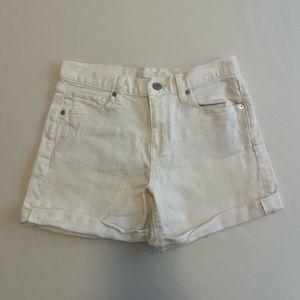 UNIQLO White Denim Shorts